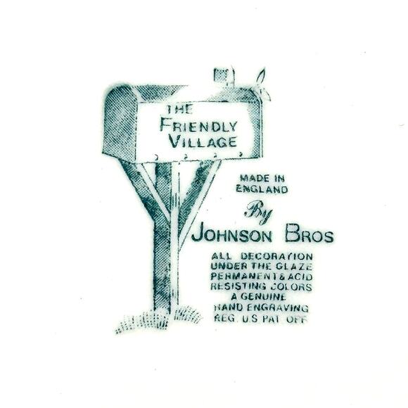 Johnson Bros Friendly Village England Village Green 2002 Collector Dinner Plate - Picture 8 of 8